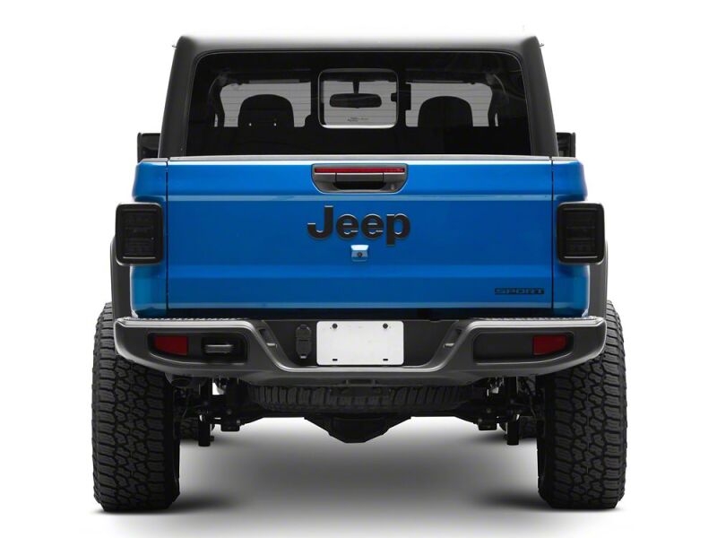 Raxiom 20-26 Jeep Gladiator JT Axial Series LED Tail Lights- Black Housing- Smoked Lens-thumbmail-12