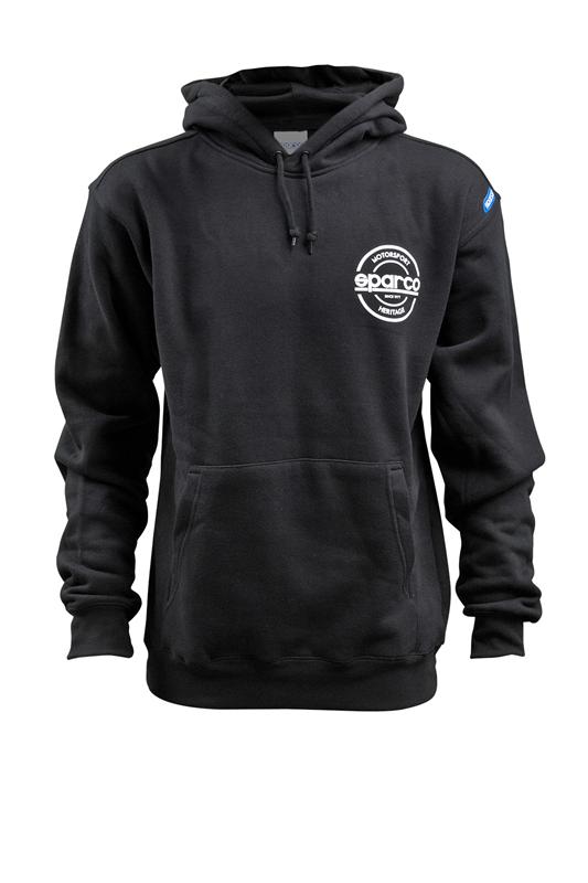 Sparco Swtshrt Hooded S-Seal Blk Med-thumbmail-4