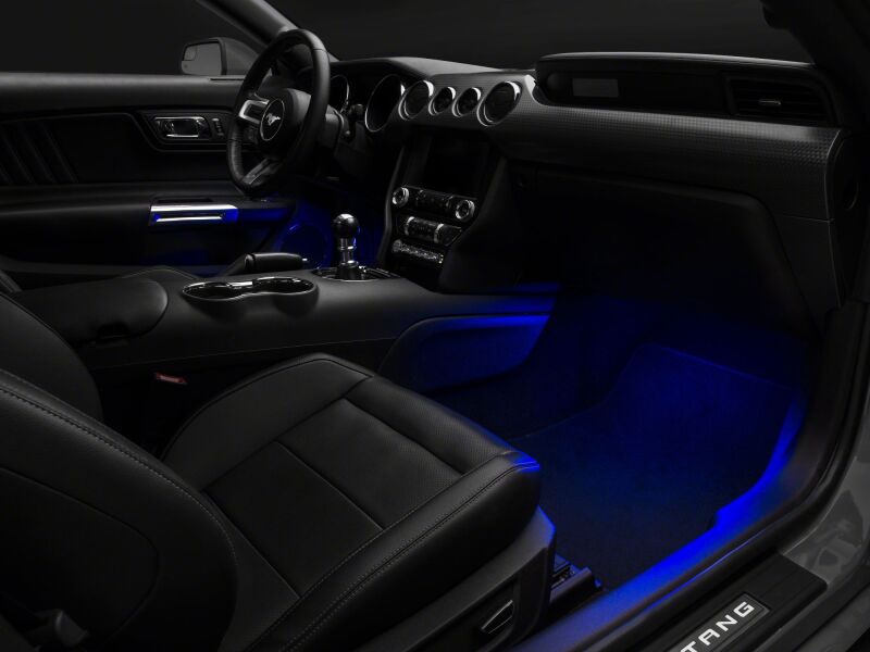 Raxiom 15-23 Ford Mustang LED Footwell Lighting Kit- Blue-thumbmail-3
