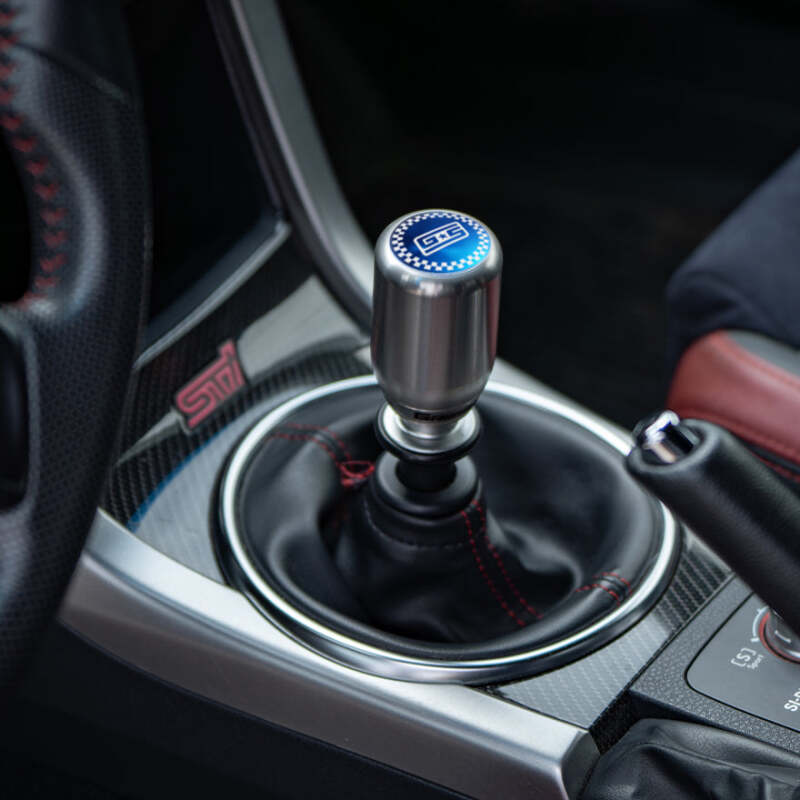 GrimmSpeed Swap-Top Shift Knob Caps - Checkered Blue-thumbmail-2