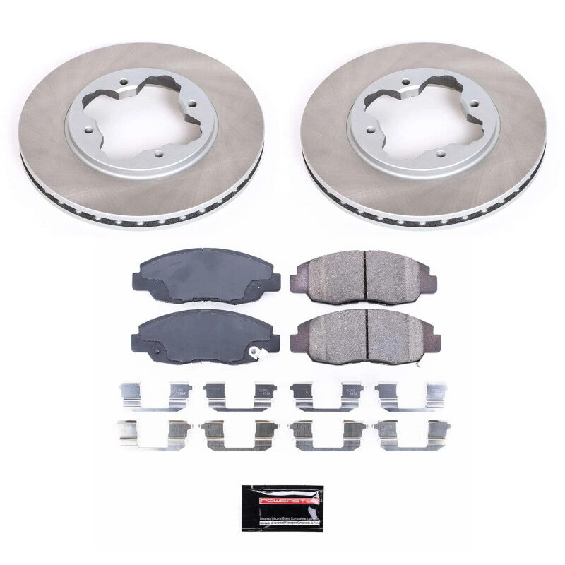 Power Stop 90-97 Honda Accord Front Semi-Coated Rotor Kit-thumbmail-1