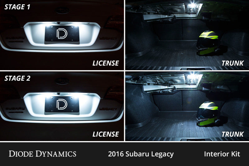 Diode Dynamics 10-14 Subaru Legacy Interior LED Kit Cool White Stage 1-thumbmail-4