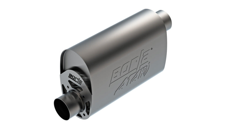 Borla CrateMuffler LS3 3in Offset In/Offset Out 14in x 4.35in x 9.10in Oval Muffler ATAK-thumbmail-1