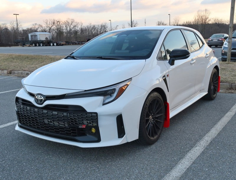 Rally Armor 2023 Toyota GR Corolla Red UR Mud Flap w/ White Logo-thumbmail-13