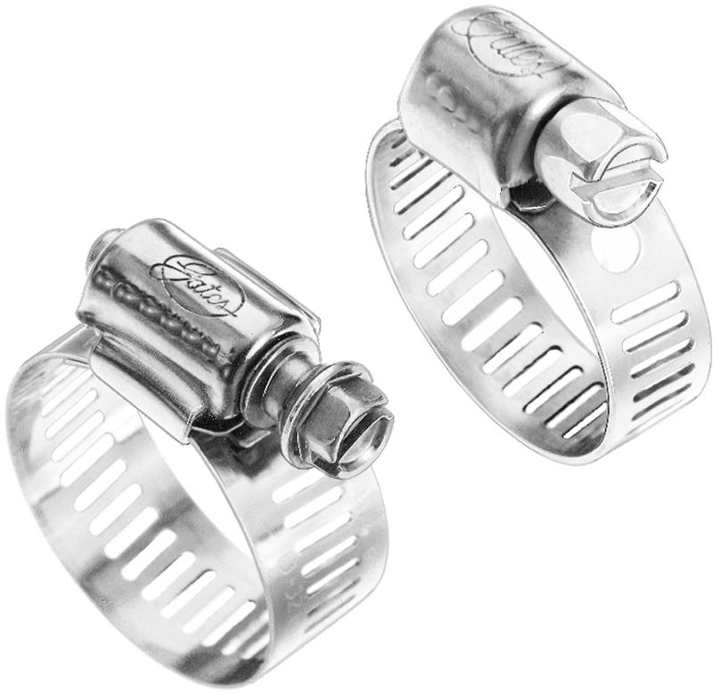 Gates Stainless Steel Clamp Size 6 (Fits Hose ID 1/4in to 3/8in Clamping Range 3/8i to 7/8in)-thumbmail-1