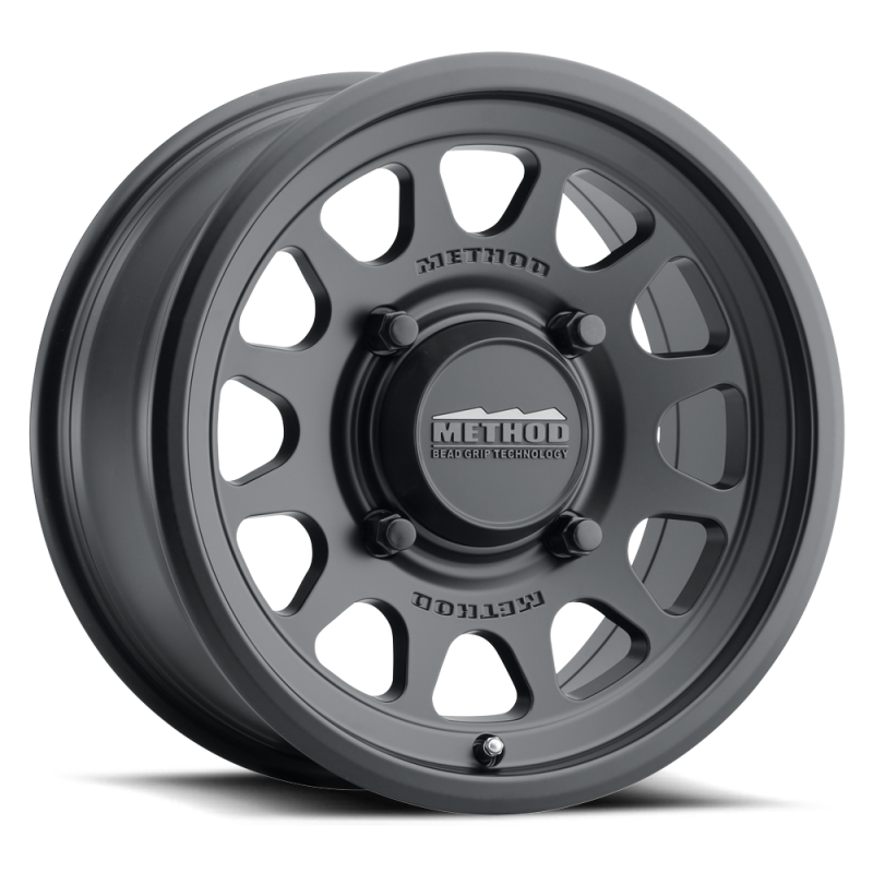 Method MR414 Bead Grip 15x7 / 4+3/13mm Offset / 5x4.5 / 76mm CB Matte Black Wheel-thumbmail-1