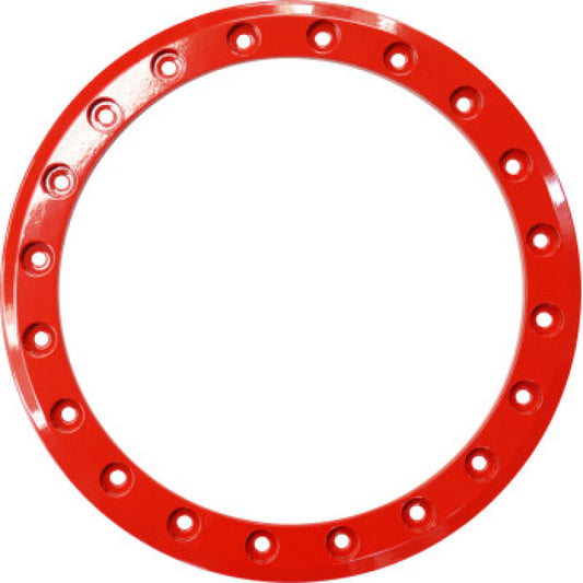 Raceline Beadlock Ring - Ryno -15in - 20 Hole - 12mm - Red