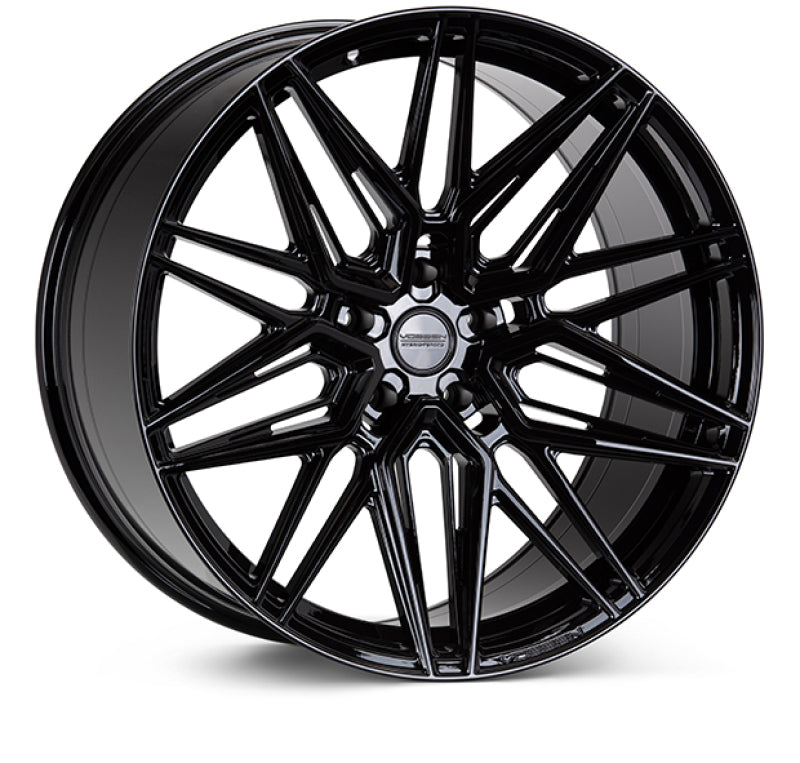 Vossen HF-7 22x9 / 5x114.3 / ET32 / Flat Face / 73.1 - Gloss Black-thumbmail-1