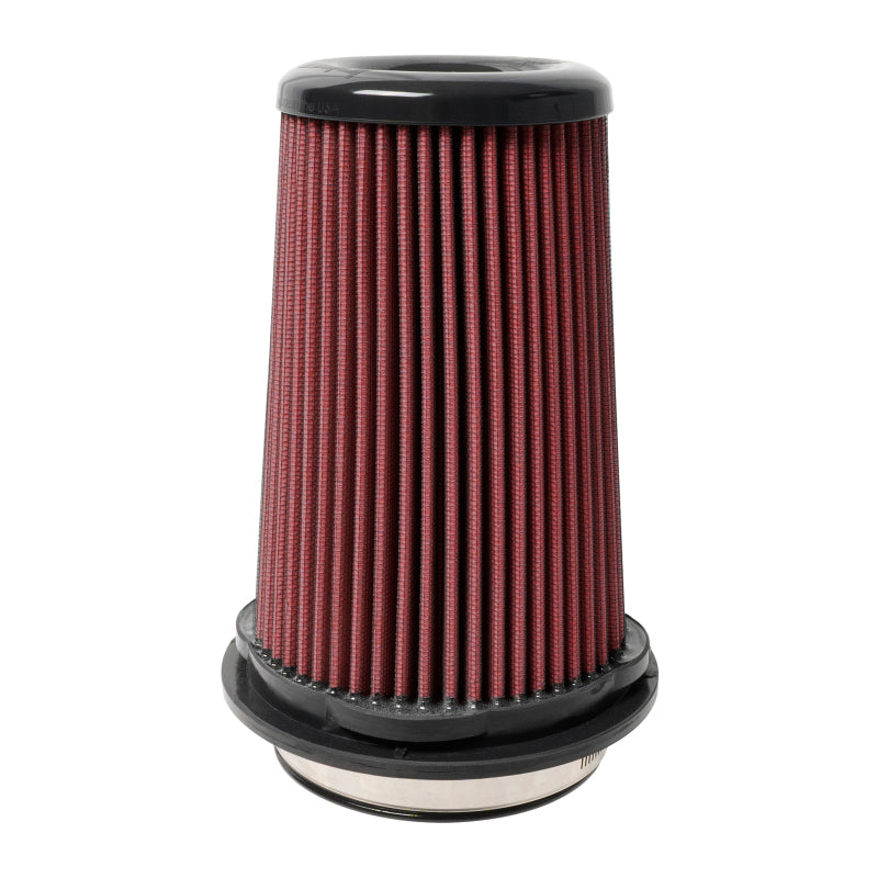 Injen 8-Layer Oiled Cotton Gauze Air Filter w/ Twist Lock - 4in ID / 6in Base / 7.75in H-thumbmail-1