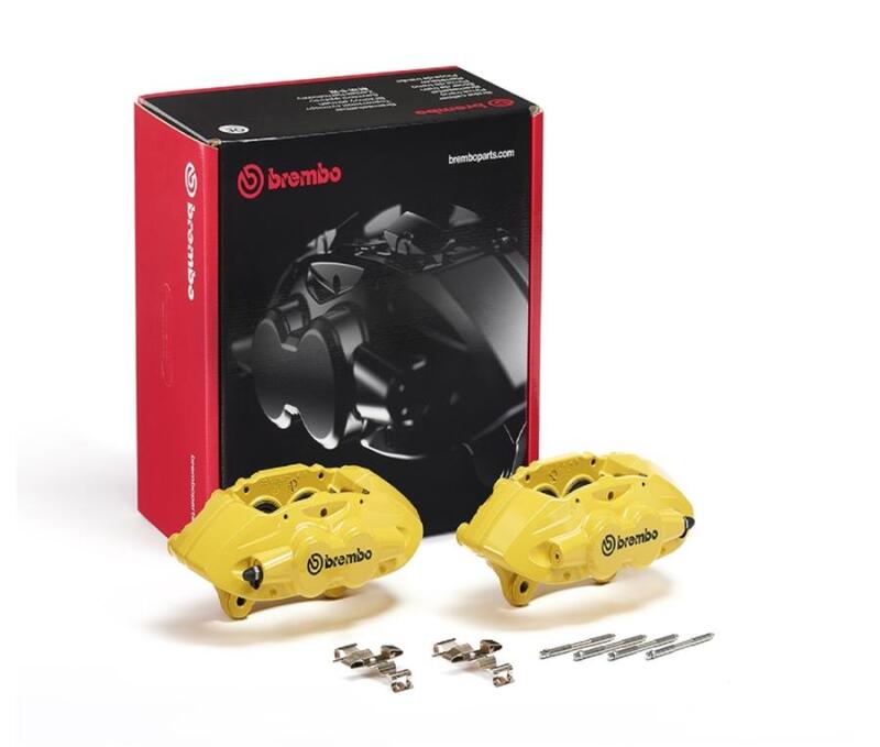 Brembo OE Front Hydraulic X-Style Brake Caliper - Yellow-thumbmail-1
