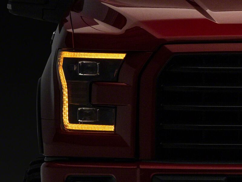 Raxiom 15-17 Ford F-150 LED Projector Headlights with LED Amber DRL- Black Housing- Clear Lens-thumbmail-10