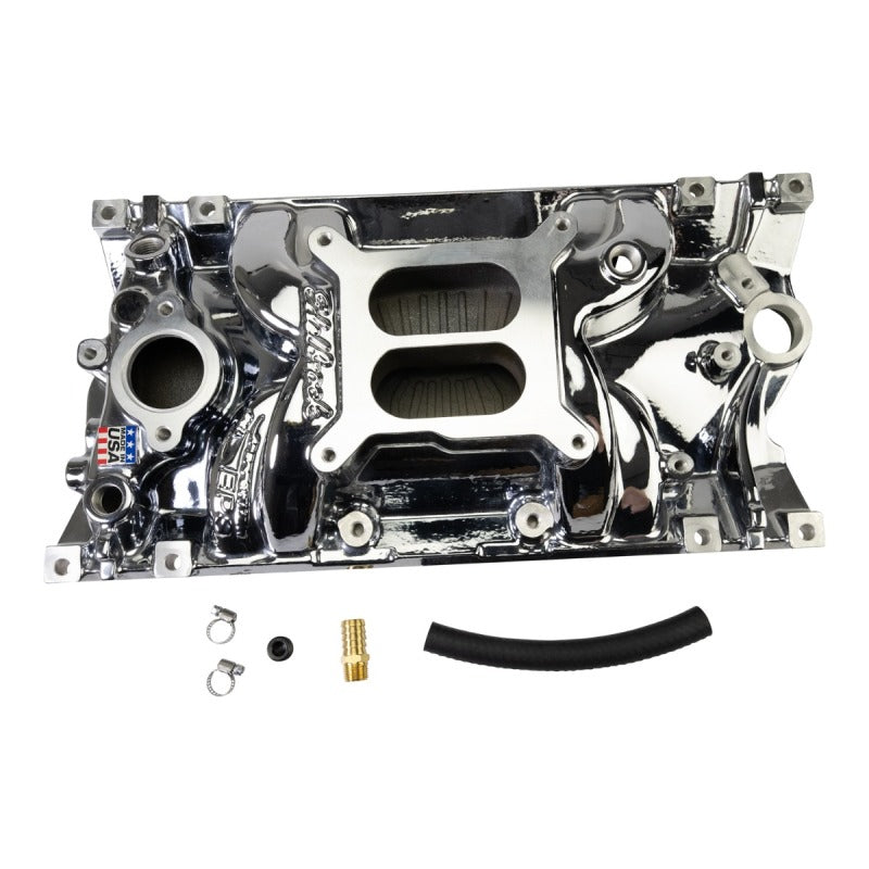 Edelbrock Chevy Vortec SB Performance EPS Manifold - Chrome Plasma Finish-thumbmail-4