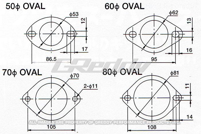 GReddy 70mm Exhaust Oval Gasket-thumbmail-3