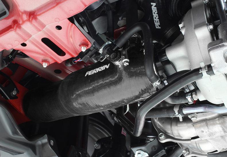 Perrin 2015+ Subaru WRX Black 3in Turbo Inlet Hose w/ Nozzle-thumbmail-10