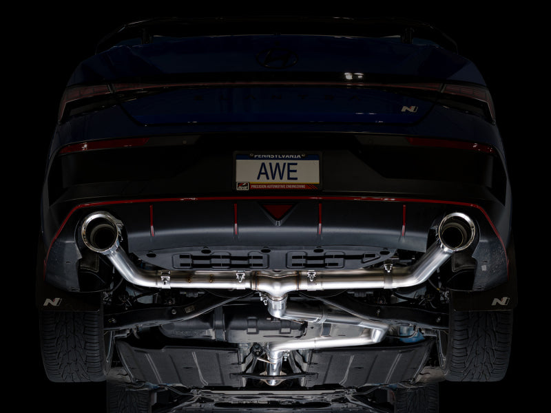 AWE 22-26 Hyundai Elantra N Track Edition Cat-Back Exhaust - Chrome Silver Tips-thumbmail-9