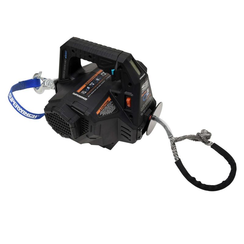 Superwinch Hand Hauler 1000 Winch 24 VDC 1000 lbs Line Pull Soft Shackle Rope End Safely-thumbmail-2