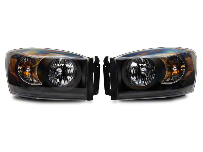 Raxiom 06-08 Dodge RAM 1500 Axial Series Euro Headlights- Black Housing- Clear Lens-thumbmail-10