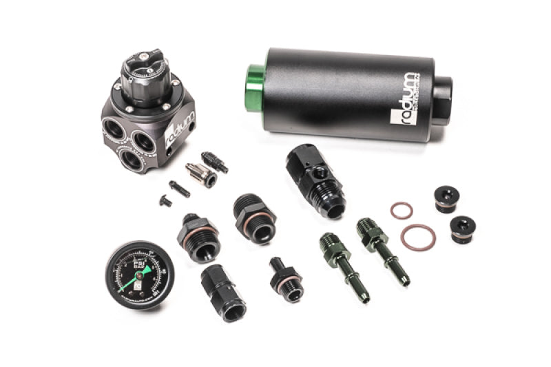 Radium Engineering 01-06 BMW E46 M3 Fuel Pressure Regulator & Fuel Filter Kit w/ Microglass Filter-thumbmail-1