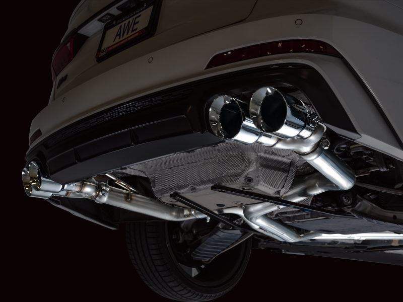 AWE Tuning 19-23 Audi C8 S6/S7 2.9T V6 AWD Track Edition Exhaust - Chrome Silver Tips-thumbmail-10