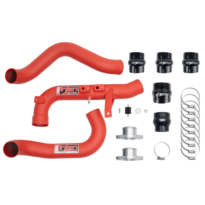 Injen 22-23 Honda/Acura Civic/Si/Integra 1.5L Turbo Aluminum Intercooler Pipe Kit - Wrinkle Red-thumbmail-5