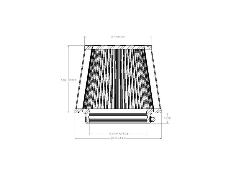 aFe Magnum FORCEintake Replacement Air Filter w/ D2 Dura-Dry Media 6in F x 9in B x 7in T x 7in H-thumbmail-7