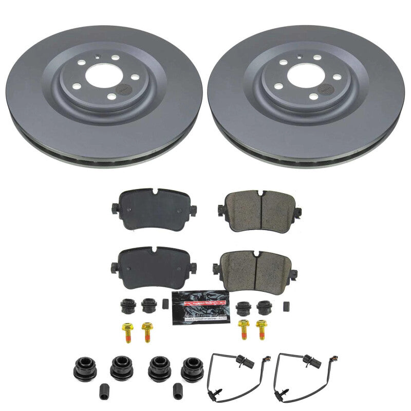 Power Stop 19-20 Audi A8 Quattro Rear Z23 Coated Brake Kit-thumbmail-1