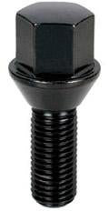 Project Kics 28MM THREAD / 52MM TOTAL Black Special Wheel Lug Bolt For Bmw - 12X1.50-thumbmail-2