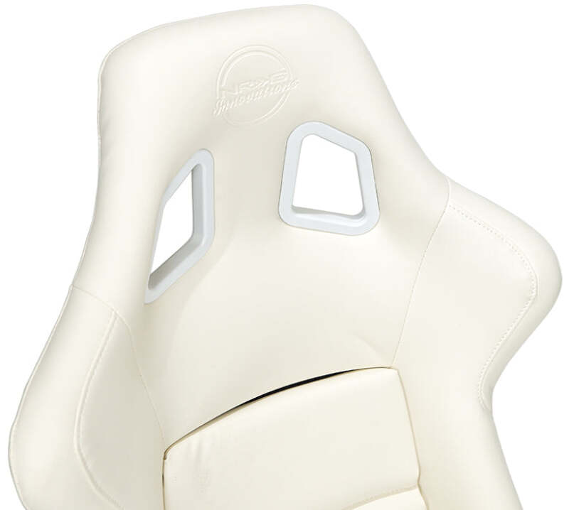 NRG FRP Bucket Seat White Vinyl Material (Large)-thumbmail-5