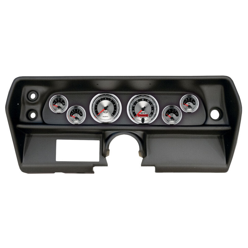 Autometer 1968 Chevrolet Nova Direct Fit Gauge Panel 3-3/8in x2 / 2-1/16in x4 - American Muscle-thumbmail-1