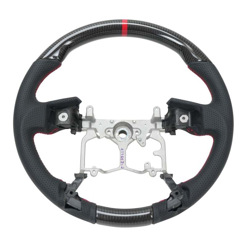 NRG 12-23 Toyota Tacoma OEM Plus Carbon Fiber Steering Wheel w/ Red Stitch & Red Center Mark