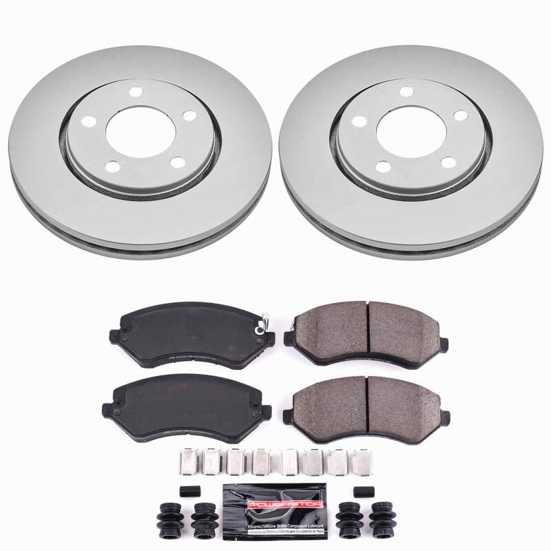 Power Stop 03-07 Chrysler Town & Country Front Z23 Coated Brake Kit-thumbmail-1