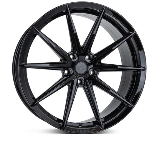 Vossen HFX-2 22x10.5 / 5x120 / ET38 / Deep Face / 72.56 - Gloss Black Wheel
