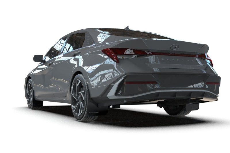 Rally Armor 2024 Hyundai Elantra N Line Black Mud Flap w/ Grey Logo-thumbmail-3