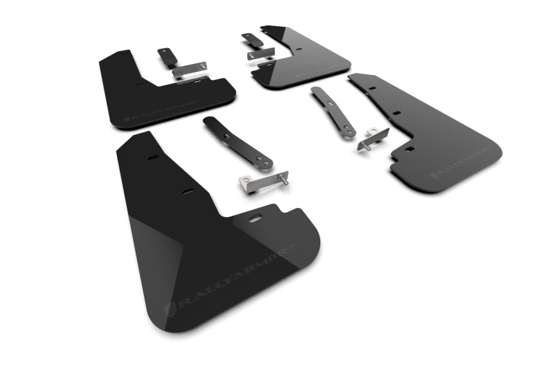 Rally Armor 25-26 Kia EV6 Base Light/GT/GT-Line Black Mud Flap - Metallic Black Logo-thumbmail-5
