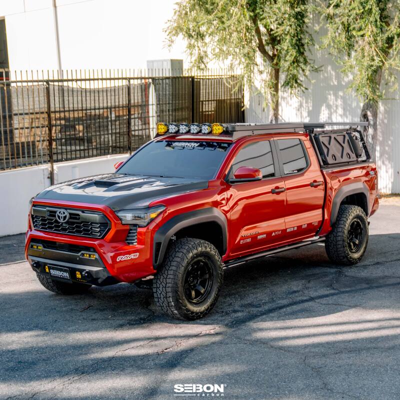 Seibon 2024 Toyota Tacoma TS-Style Carbon Fiber Hood-thumbmail-11