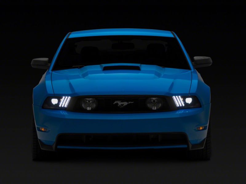 Raxiom 10-12 Ford Mustang LED Projector Headlights SEQL Turn Signals- Blk Housing (Clear Lens)-thumbmail-13