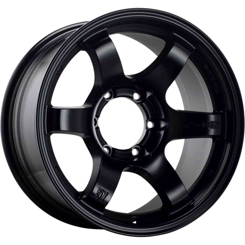 Gram Lights 57DR-X 18X9.0 +00 6-139.7 Semi Gloss Black-thumbmail-1