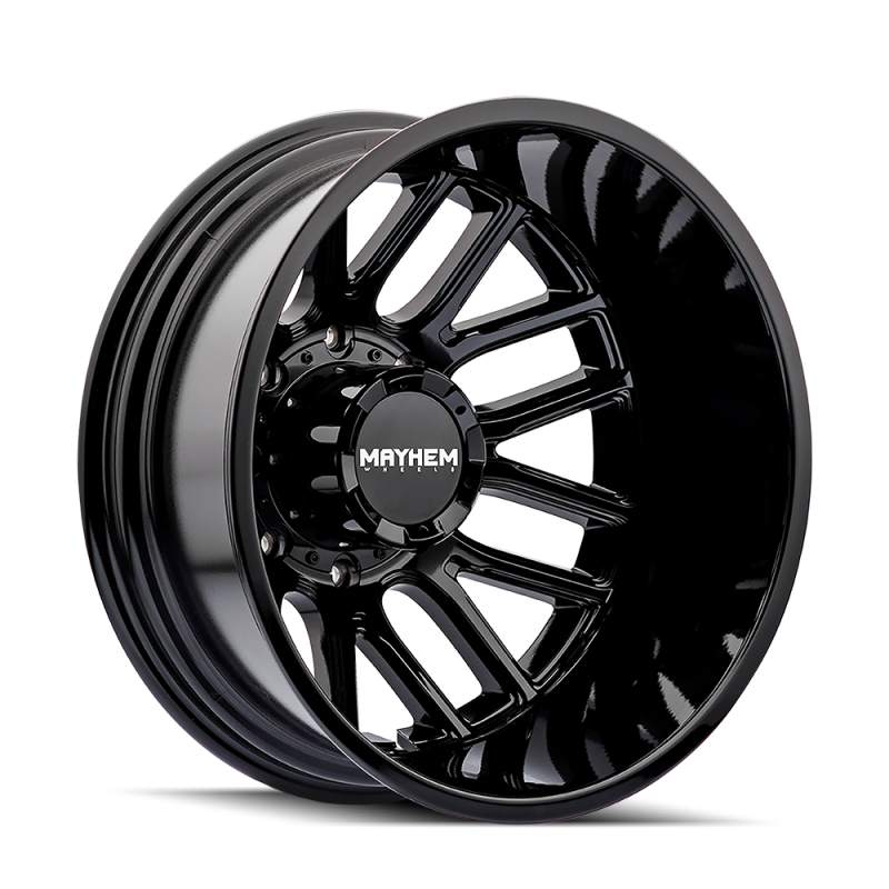 Mayhem 8107D Cogent Dually 20x8.25 / 8x210 BP/ -192mm Offset / 154.2mm Hub Gloss Black Wheel-thumbmail-1