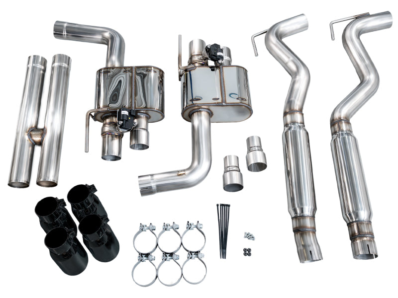 AWE 18-23 S550 Mustang GT SwitchPath Exhaust - Diamond Black Tips-thumbmail-15