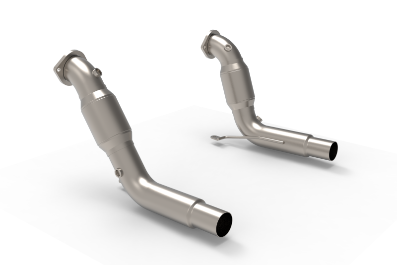 Kooks 20-24 Ford Exployer ST/Aviator 3in x 2-1/2in Stainless Steel GREEN Catted Downpipes-thumbmail-3