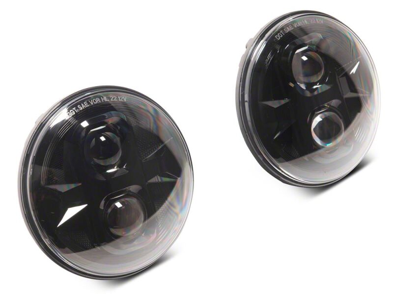Raxiom 07-18 Jeep Wrangler JK Axial Series DB1 LED Headlights- Black Housing- Clear Lens-thumbmail-10