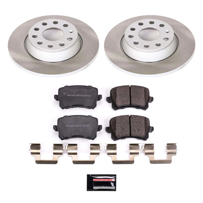 Power Stop 17-18 Volkswagen Tiguan Limited Rear Semi-Coated Rotor Kit-thumbmail-1