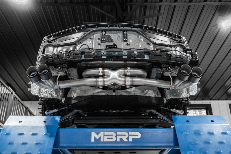 MBRP 20-23 Chevrolet Corvette C8 3in Cat Back Quad Split Rear Exit w/ Carbon Fiber Tips - T304-thumbmail-2