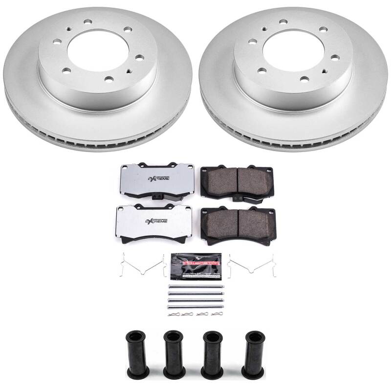 Power Stop 06-10 Hummer H3 Front Z36 Coated Truck & Tow Brake Kit-thumbmail-1