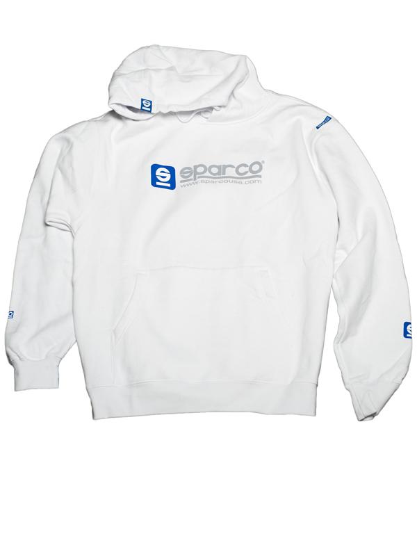 Sparco Sweatshirt Hooded WWW White LRG-thumbmail-2