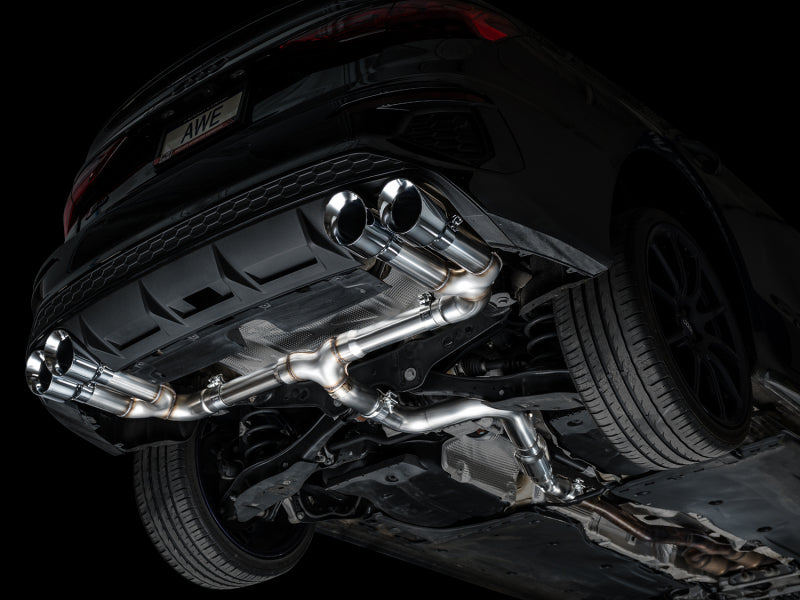 AWE 22-24 Audi 8Y S3 Track Edition Exhaust  - Chrome Silver Tips-thumbmail-8