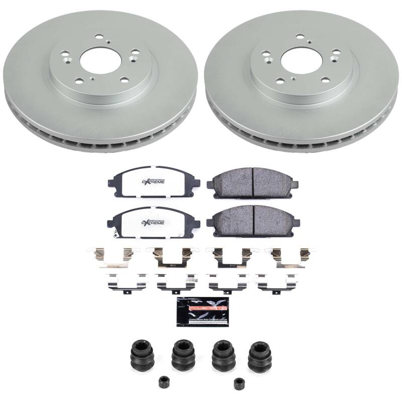 Power Stop 03-06 Acura MDX Front Z36 Coated Truck & Tow Brake Kit-thumbmail-1