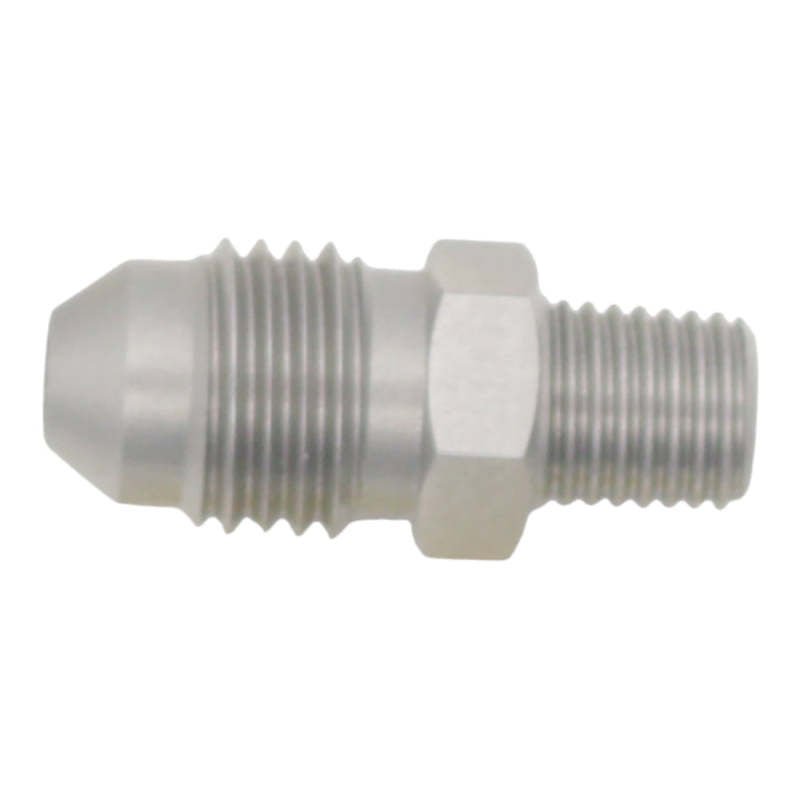 DeatschWerks 4AN Male Flare to 1/16in NPT Male - Anodized Stainless Steel-thumbmail-1