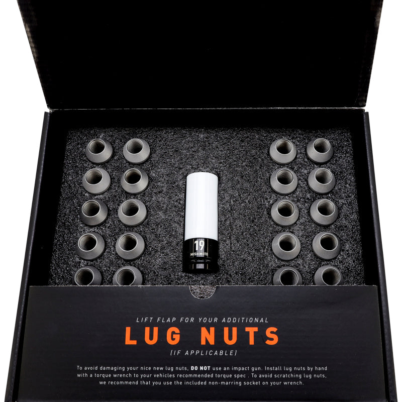 Mishimoto Steel Locking Lug Nuts M14x1.5 24pc Set Black-thumbmail-8
