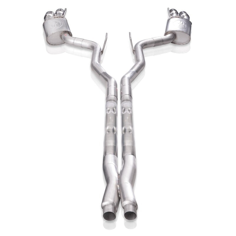Stainless Works 18-21 Ford Mustang GT 3in Legend Series Catback X-Pipe w/Quad Tips w/o Active Valves-thumbmail-9